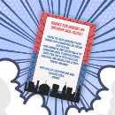 Search for superhero cards Red and blue
