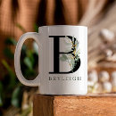 Search for gold initial mugs Watercolor