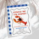 Search for blue crab invitations Gingham