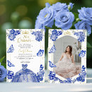Search for royal blue quince invitations Gold foil
