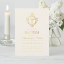Search for gold foil christening invitations Cross