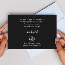 Search for company logo thank you cards Black and white