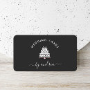 Search for black cake business cards Social media icons