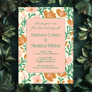 Search for pink and green wedding invitations Minimalist