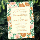 Search for pink and green wedding invitations Minimalist