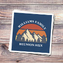 Search for family reunion napkins Nature