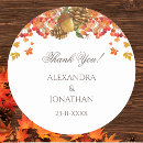 Search for autumn thank you wedding stickers Rustic