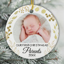 Search for mom and dad christmas tree decorations Baby's first christmas