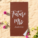 Search for bridal party beach towels Future mrs