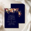Search for navy blue and burnt orange wedding invitations Elegant