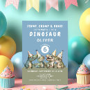 Search for 6th birthday invitations Dino party