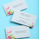Search for pink flamingo business cards Hibiscus