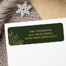 Search for green and gold return address labels Stylish