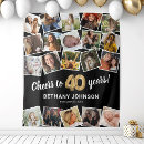 Search for 40th birthday backdrops Black and gold