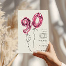 Search for pink balloon invitations Modern