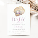 Search for pearl baby shower invitations Oyster