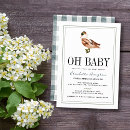 Search for duck baby boy shower invitations Gingham