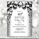 Search for balloons 40th birthday invitations Stylish