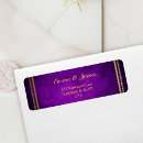 Search for royal purple return address labels Purple and gold