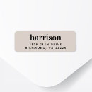 Search for taupe return address labels Classic