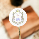 Search for vintage baptism stickers Elegant