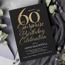 Search for surprise 60th birthday invitations Sixtieth