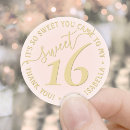 Search for sweet 16 decorations stickers Rose gold