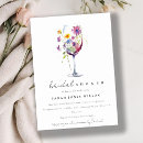 Search for wine glass bridal shower invitations Cheers