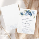 Search for dusty blue bridal shower invitations Script typography
