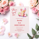 Search for sweet one 1st birthday invitations Girl