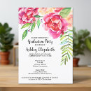 Search for watercolor graduation invitations Feminine