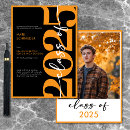 Search for orange and black graduation Class of 2025