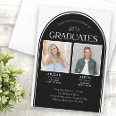 Search for twins graduation invitations 2 graduates