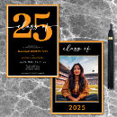 Search for orange and white graduation invitations Simple