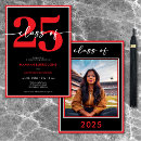 Search for red black white graduation invitations Stylish