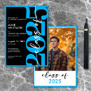 Search for blue and white graduation invitations Graduate