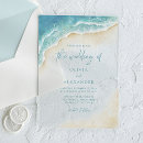 Search for watercolor wedding invitations Ocean
