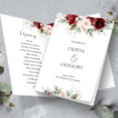 Search for blush pink wedding programs Order of service