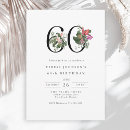 Search for tropical 60th birthday invitations Elegant