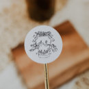 Search for crest wedding stickers Black and white
