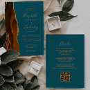 Search for teal and burnt orange wedding invitations Watercolor