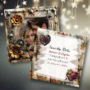 Search for steampunk save the dates Gold