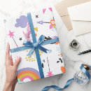 Search for unicorn holiday wrapping paper Rainbows