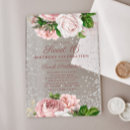 Search for silver roses invitations Girly