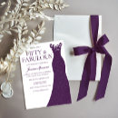 Search for purple dress birthday invitations Lilac