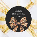 Search for leopard birthday stickers Black