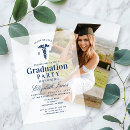 Search for student graduation invitations Blue