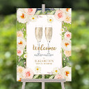 Search for brunch and bubbly welcome signs Pink and gold