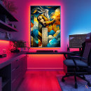 Search for cubistic posters Vibrant colours