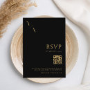 Search for black and gold rsvp cards Modern